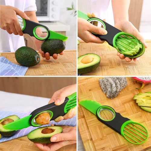 Stainless Steel Avocado Slicer, Corer, and Paring Knife Combo: 3-in-1 Tool - Dishwasher Safe & Heavy Duty by Generic - Image 5