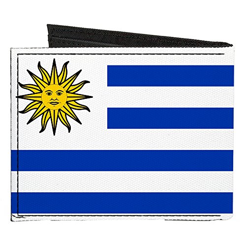 Buckle-Down Canvas Bi-fold Wallet-Uruguay Flag2