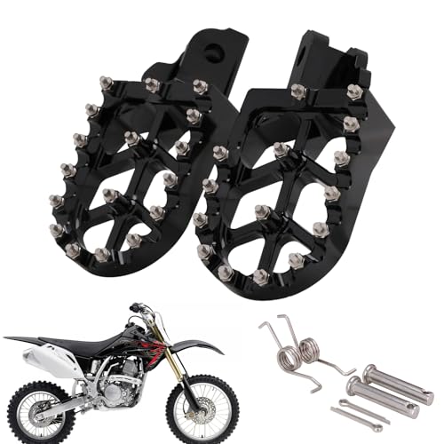 Repose-Pieds de Moto Noir en Aluminium CNC pour CRF110F et CRF125F