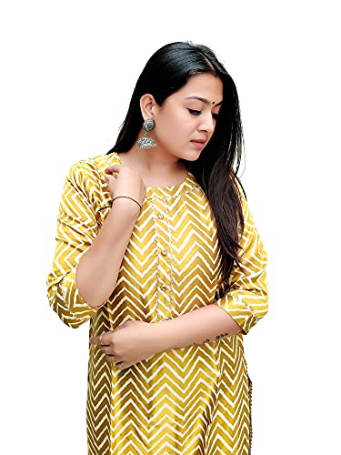 Image of Prijam Traditional Straight Long Kurti Mashru Leriya