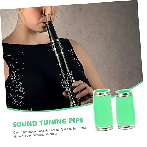 LALADEFIEE 1pair Clarinet Tuning Tube Section Abs Material Clarinet Barrel for Wind Instrument Accessories - Thumbnail 4