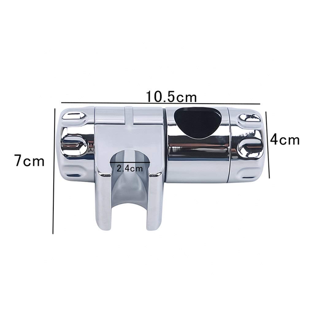 ABS Chromowany uchwyt prysznicowy Regulowany 22-25MM Uchwyt prysznicowy do łazienki Stojak Suwak Akcesoria do baterii łazienkowych Prysznic (Kolor: 25mm) (24mm)