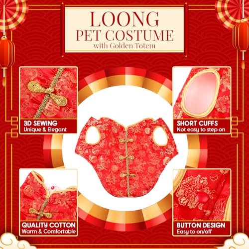 Disfraz Año Nuevo Chino para Perro XL miniatura 3