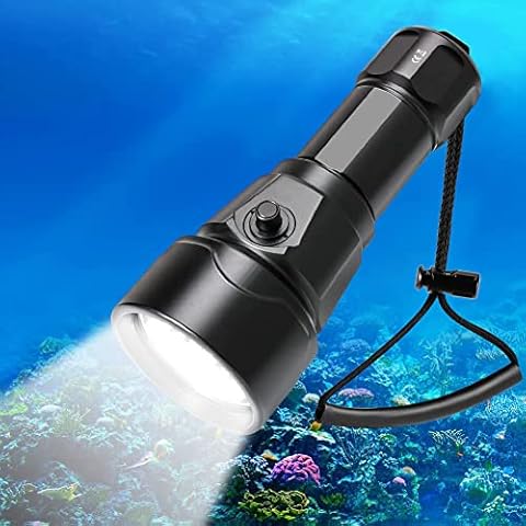 Willcrew DX51 Scuba Diving Torch, 3500 Lumens Rechargeable Diving Flashlight , IPX8 -150M Waterproof Super Bright Scuba Dive Torch Cover