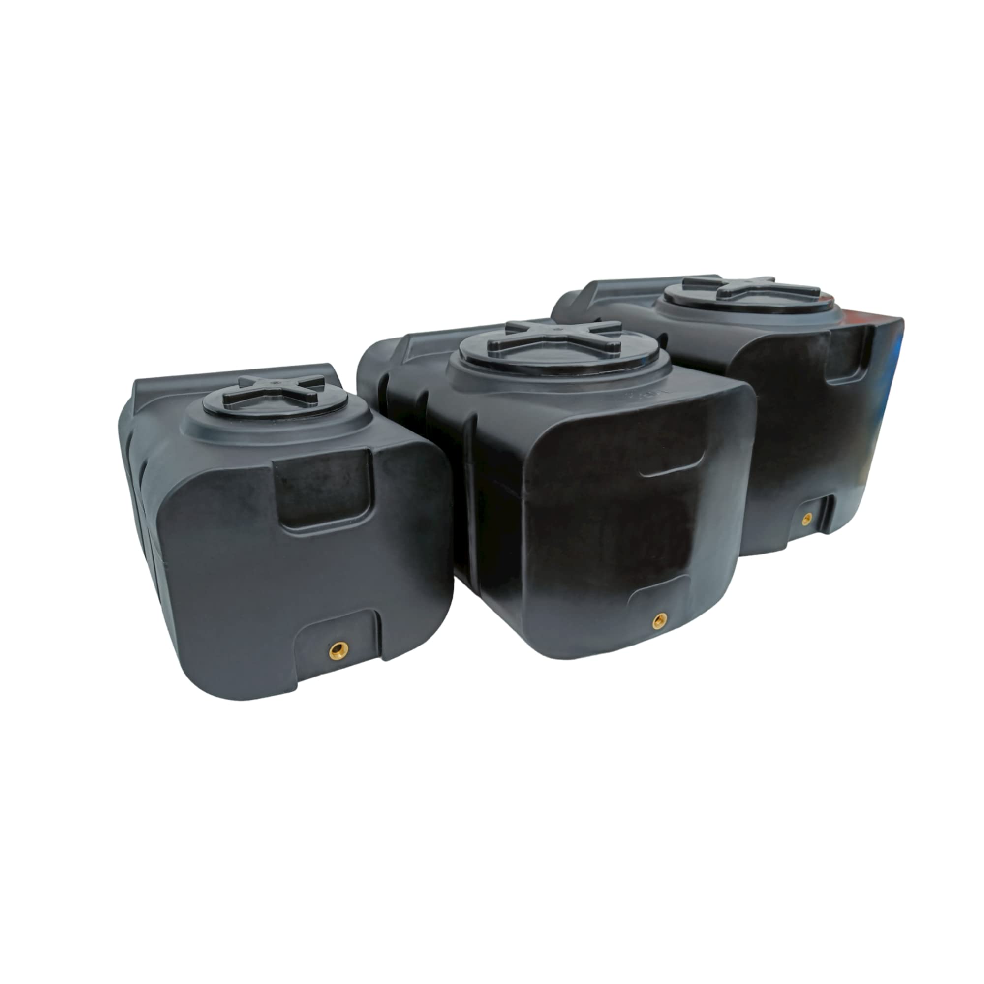 Varile Depósito de Agua Potable de 100 l, sin bisfenol A, Rosca de latón integrada de 3/4", Apto para Alimentos (Negro)