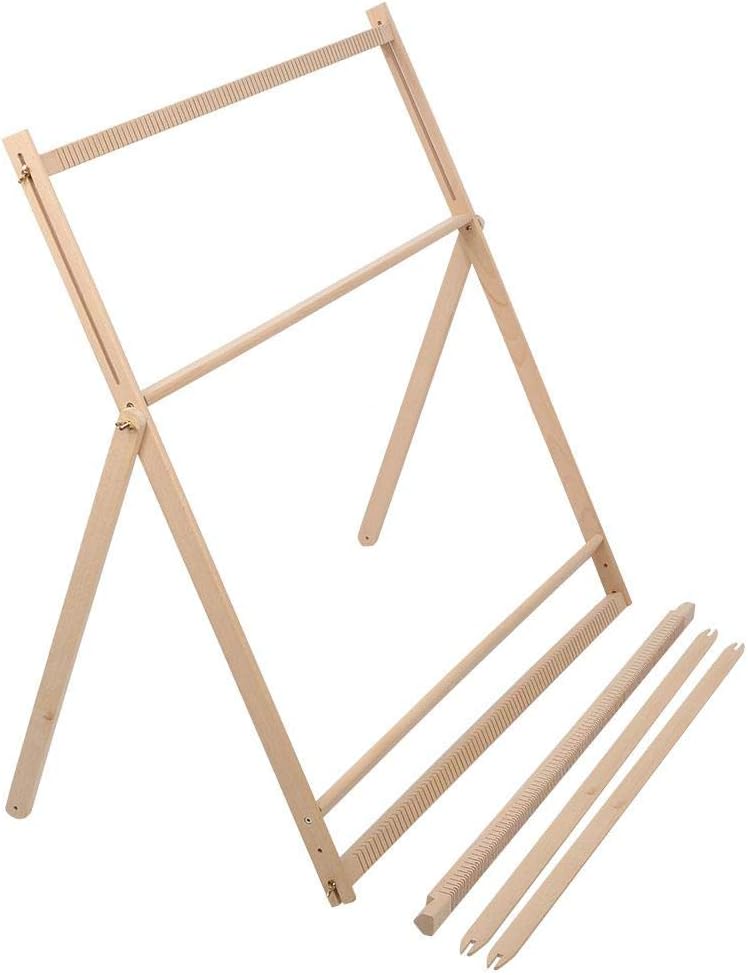 BHDD Weaving Loom,Adjustable DIY BHDD Hand Weaving Machine Hand Knitting Loom Tapestry Hand-Knitted Machine DIY Woven Set with Stand,Extra-Large Frame for Beginner(35 inchex34.6 inchex1.2 inche)