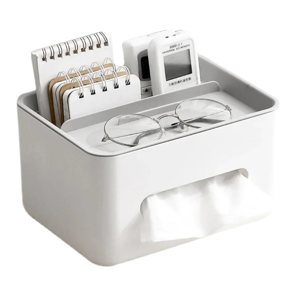 Tissue Box Napkin Holder Remote Control Storage Desk Organizer Office Multifunctional Sundries Ontainer Home