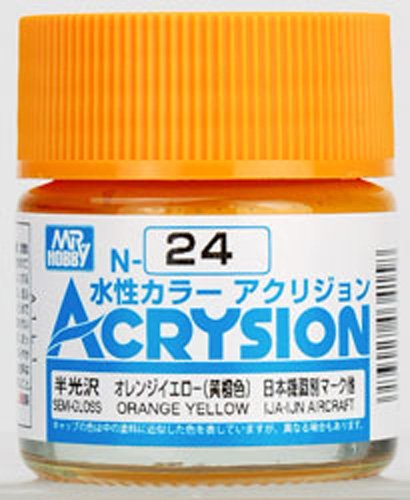 Gsi Creos Gunze Mr Hobby Acrysion Color Acrylic N24 Orange Yellow Model Kit Paint 10ml Buy Online In Singapore At Desertcart 21621446