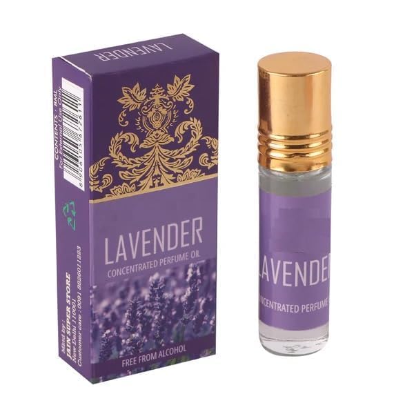 Concentrated Perfume Oil Lavender Long Lasting Fragrance Roll-On Attar For Mens And Womens- 8 Ml, (Pack Of 1) image 3