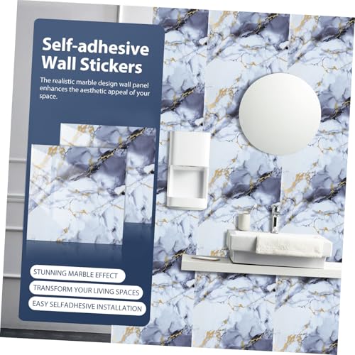 Dalles de mur adhésives effet marbre Operitacx x40 pour crédence - 4