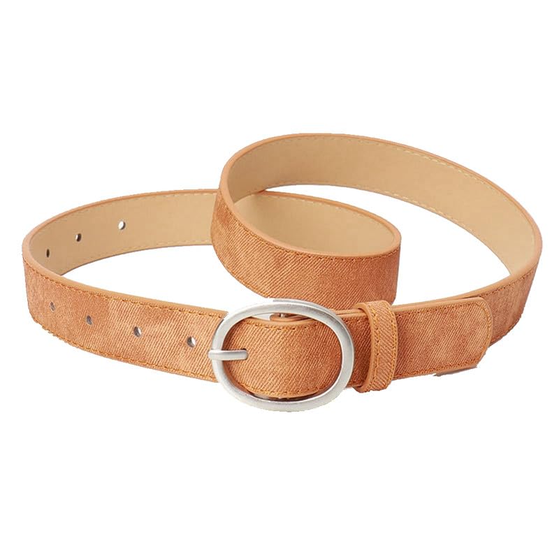 Women Pu Waist Belt for Denim Pants Work Dress Jeans Ladies Adjustable Waistband Pin Buckle Belt