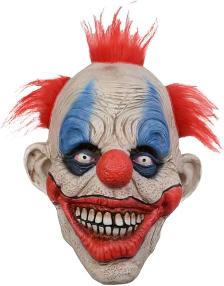 Amazon.co.jp_ [FUPUONE] ピエロ マスク お面 ハロウィン リアル お化け 被り物 顔 ホラーマスク _ ホビー