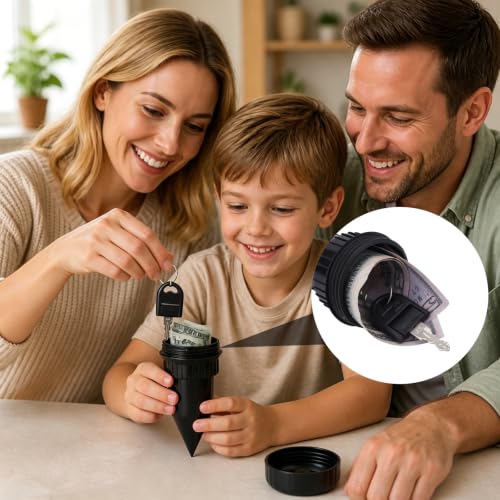 2pcs Realistic Sprinkler Head Key Hider, Outside Secret Storage (Black) by Goktvai - Used condition - Image 6