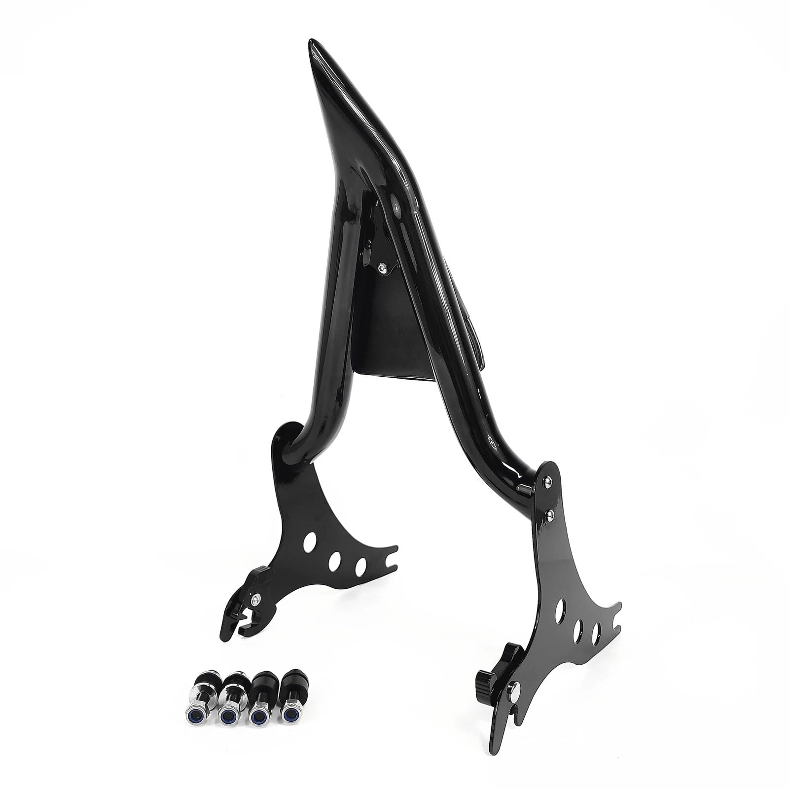 drążek Sissy z bagażnikiem Pasuje do Harley Fat Boy FLSTF 2007-2017 Softail 2006-2012 odpinany Sissy Bar motocykl oparcie pasażera Pad(Chrome)
