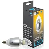 Triangle Bulbs T90101-1 L6C/E12/WW 6W Candelabra 2700K Clear E12 Chandelier Base LED Light Bulb, Warm White