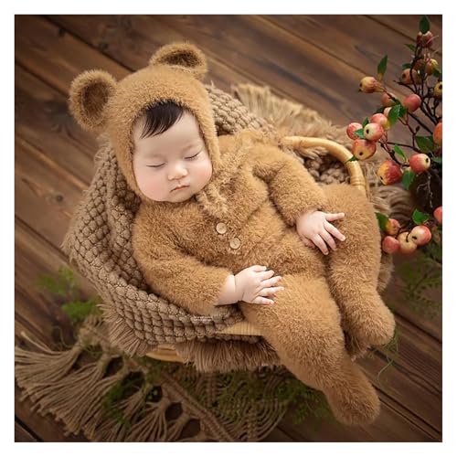 Zynlhn Newborn Boy Photoshoot Outfits Newborn Photography Props Mohair Bear