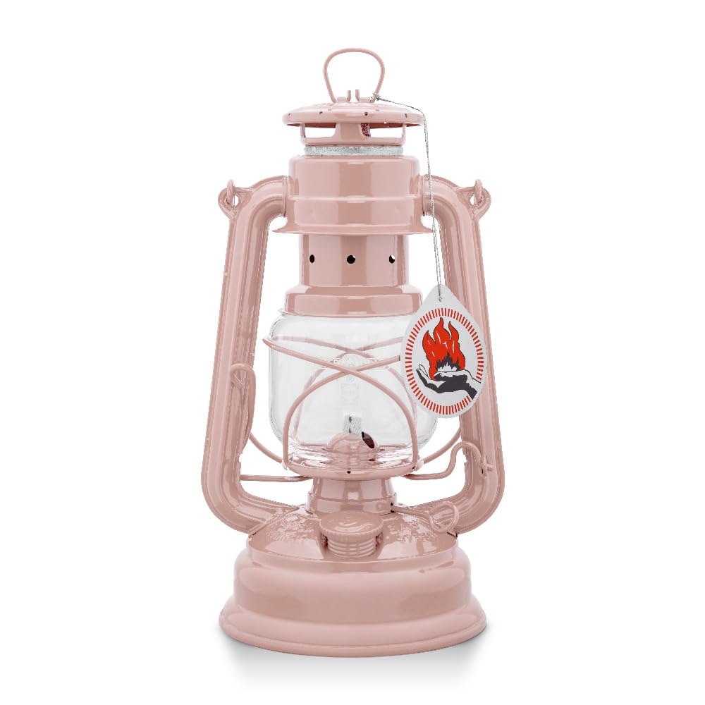 Feuerhand Sturmlaterne Baby Special 276 Rose - Für Garten, Camping & Balkon - traditionelle Petroleumlampe - Mit 20 Stunden Leuchtdauer - Made in Germany