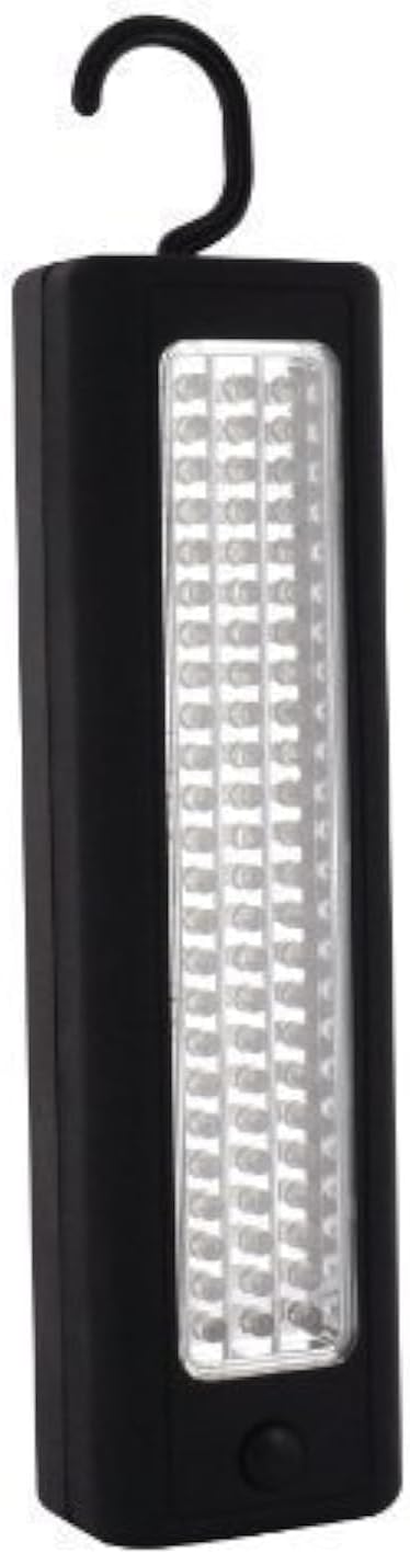 72 LED Ultra Bright Work Light, Magnetic Light with Hanging Hook,Portable Battery Operated Inspection Lamp Torches for Camping, Household,Attic, DIY,Workshop, Fishing (Black)