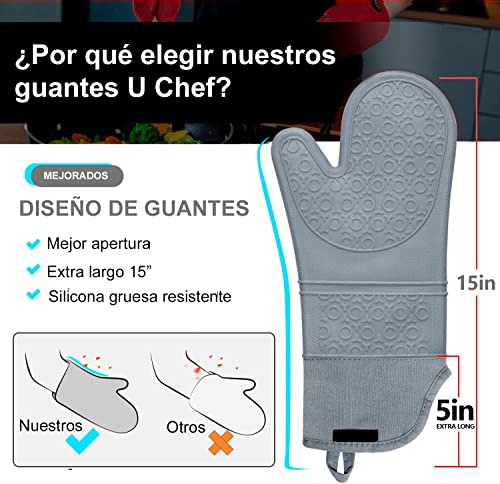 La Mejor Lista de Manoplas para ollas y hornos los 5 más buscados. 26 Imagen adicional
