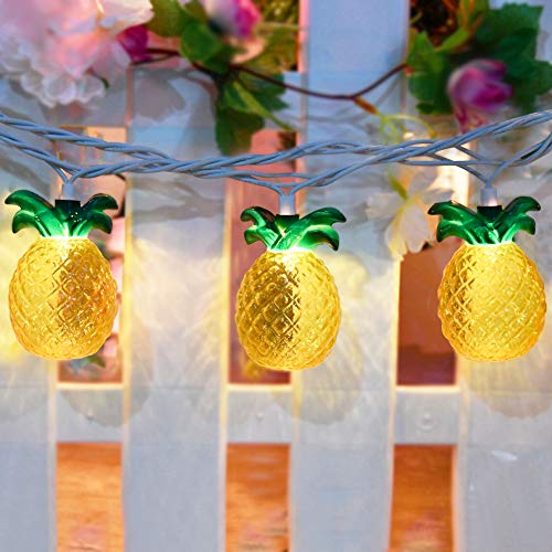 Goothy Pineapple String Lights, 8.5Ft Tropical Beach Themed Party Decorations Patio String Lights With 10 Outdoor Pineapple Lights For Home Summer Party Camping Bars Hawaiian Theme Wedding Decor thumb #7