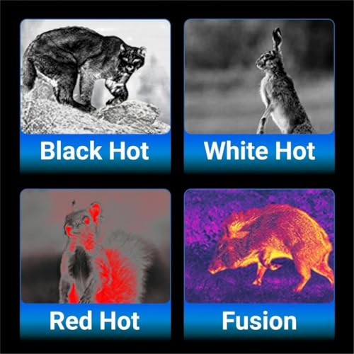Image of C2 Thermal Imaging Monocular, 256x192 HD (12μm) Handheld Thermal Scope with 8X Zoom, Hot Spot Tracking, Video Recording, Portable Thermal Monocular for Hunting, Wildlife Observation, Outdoor​