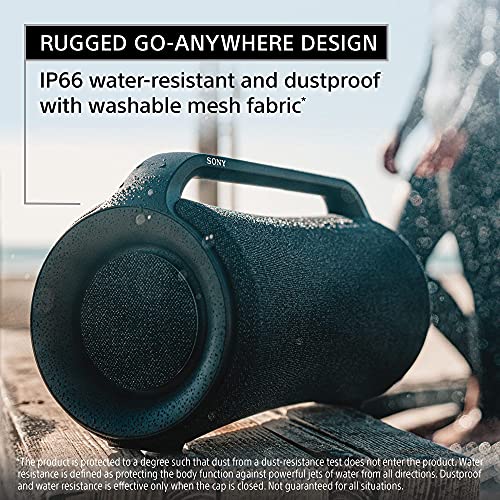 Sony-SRS-XG500-X-Series-Wireless-Portable-Bluetooth-Boombox-Party-Speaker-with-Big-Powerful-Sound-IP66-Water-resistant-and-Dustproof-30-Hour-Battery-LED-Ring-Lighting-for-Home-and-Outdoor