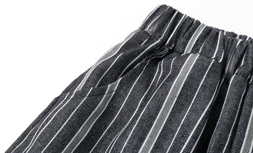 LittleSpring Boys Girls Striped Pants for Kids Wide Leg Trousers Loose Fit4