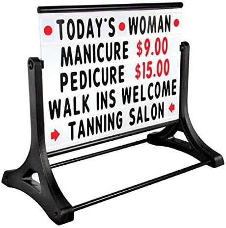 SWINGER Standard Message Board Roadside Sign - White