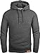 Produktbild Grin&Bear Herren Hoodie Slim fit Kapuzenpullover Kapuzenjacke mit gestempeltem Design Logo GEC540 (XL, Anthrazit)