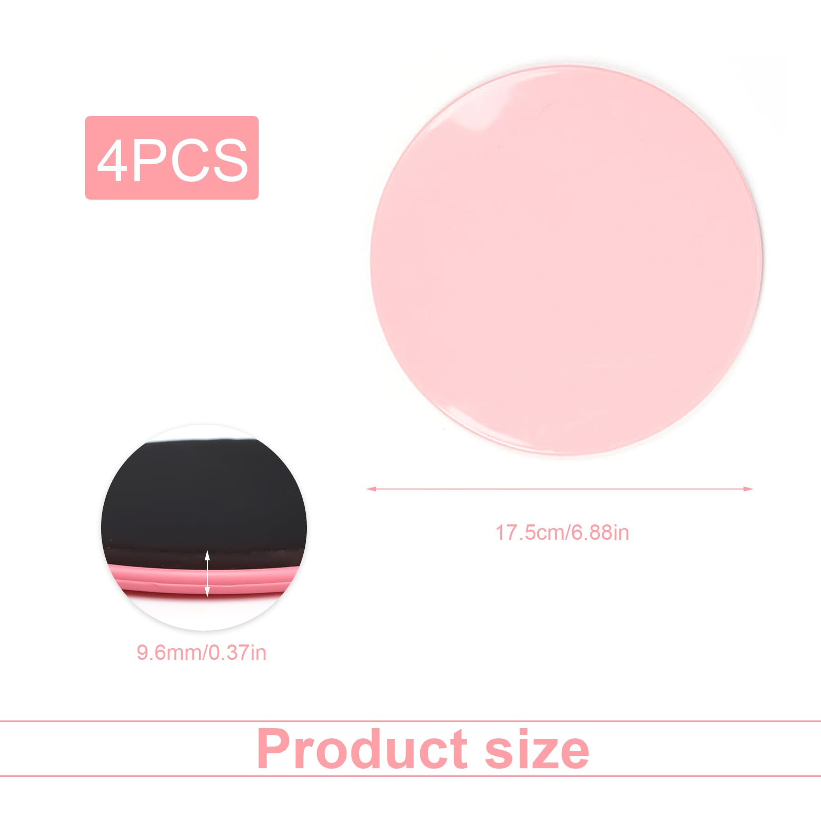 4 Discos Deslizantes Para Fitness - Diámetro 17 Cm, Para Yoga, Pilates, Ejercicio En Casa