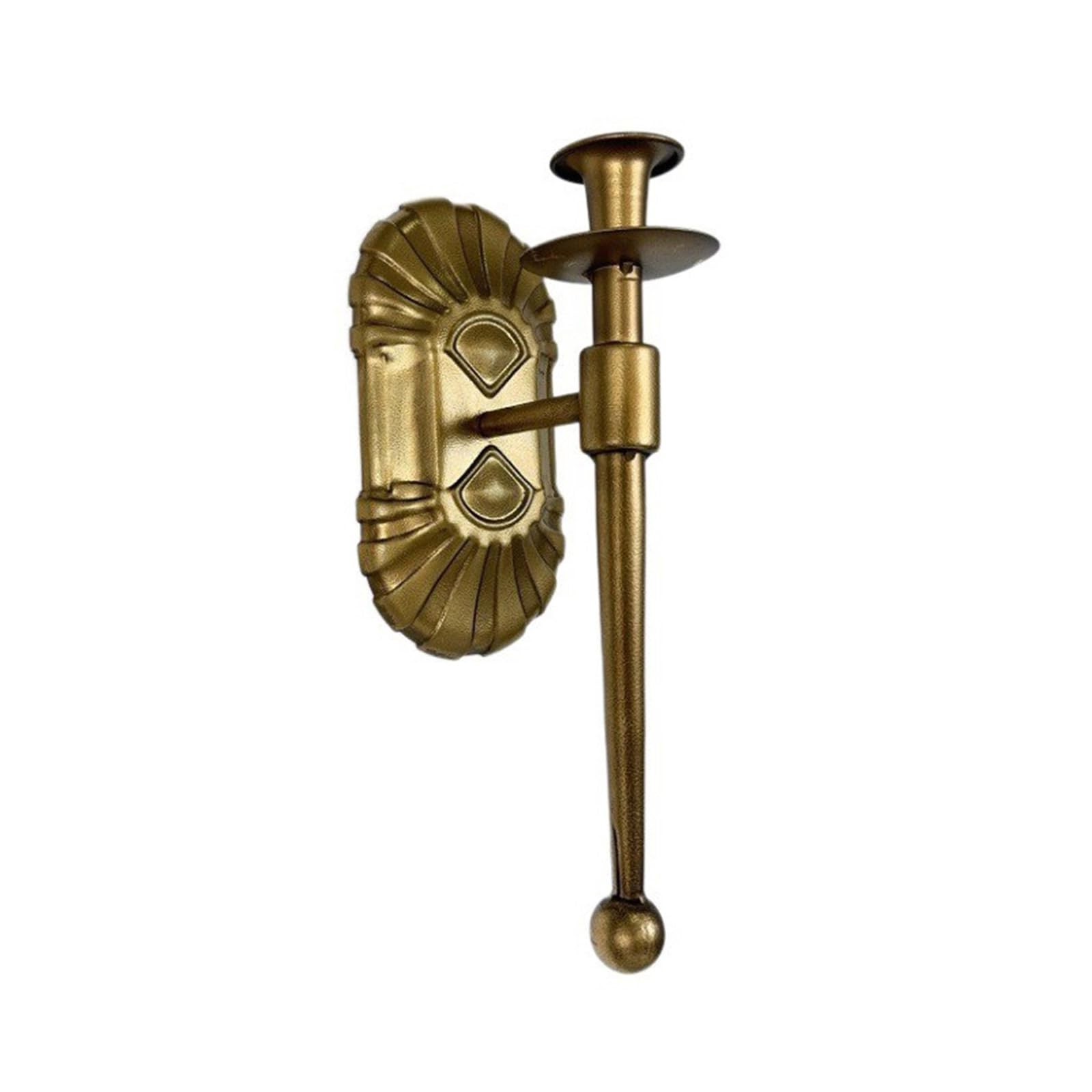 Buxuaaaa Wall Hanging Holder European Styles Vintage Wall Sconce Metal Candlestick for Living Room Lighting Decors Antique Candleholder