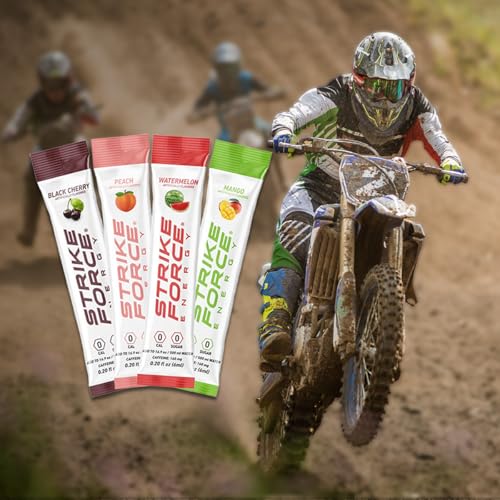 Image of Strike Force Energy Drink Mix - Peach Flavor - Natural Tasting Caffeine Drink - Turn Any Drink into a Healthy Energy Drink - Zero Calories, Keto Friendly, Sugar Free, Pre Workout (30 Liquid Packs)