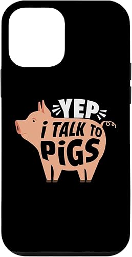 iPhone 12 mini Yep I talk to pigs, funny pig farmer, veterinary technician Case