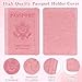 Passport Holder for Travel, RFID Blocking Passport Cover with Pen Holder Leather Passport Wallet Case Travel Must Haves Accessories Passport Book Card Holder for Family Travel Essentials Gifts, Pink