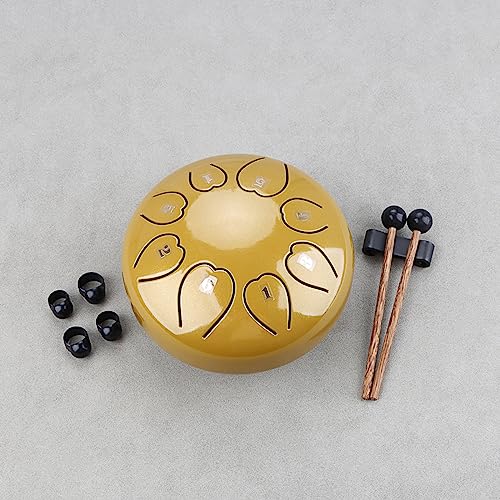 Tambour à langue en acier 8 notes instrument percussion avec maillets - 6