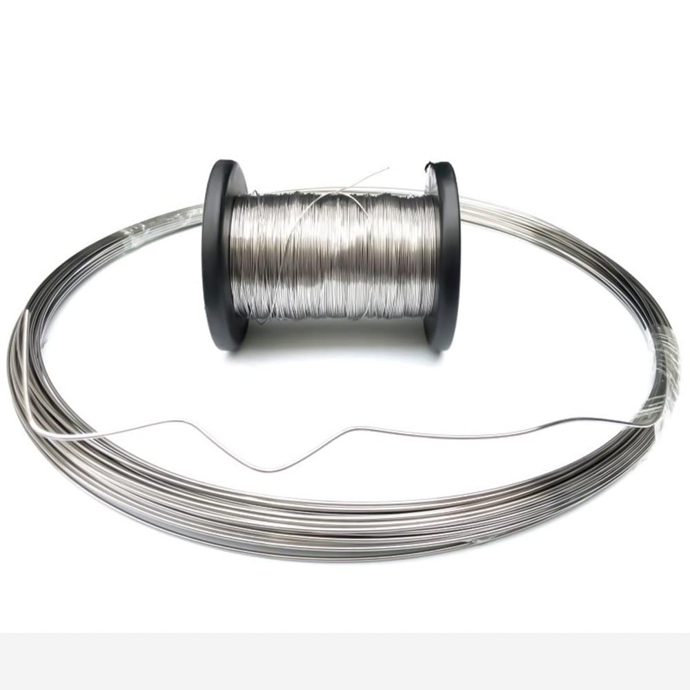 304 Stainless Steel Wire 0.2mm - Soft & Hard Steel Wire for DIY Projects - 100M Round Bright Silk