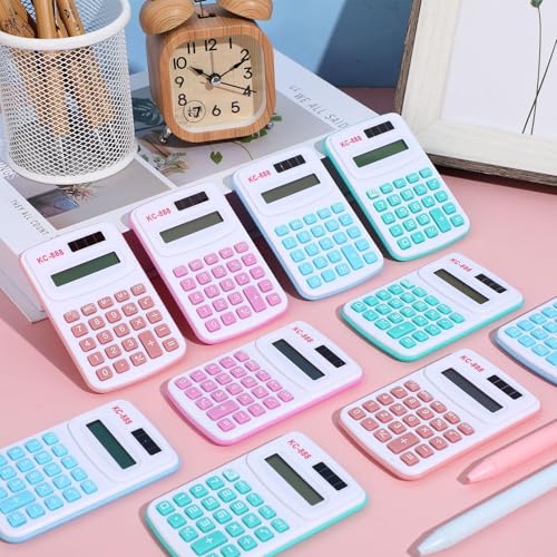 Calculadoras pequeñas Copkim de 8 dígitos para organizar las cuentas del hogar y tareas escolares 4