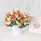 💖 Diese natürlichen und schönen, exquisiten künstlichen Diamant-Rosen können hervorragende Kerndekorationen, Blumensträuße oder DIY-Dekorationen zu jeder Gelegenheit sein. Mit frischen Farben und einer eleganten Atmosphäre, verblasst nicht leicht und fällt nicht leicht, sicher, ungiftig, geschmacksneutrale natürliche Farbe, keine Probleme, alle Blätter und Blumen sehen schön und lebendig aus.