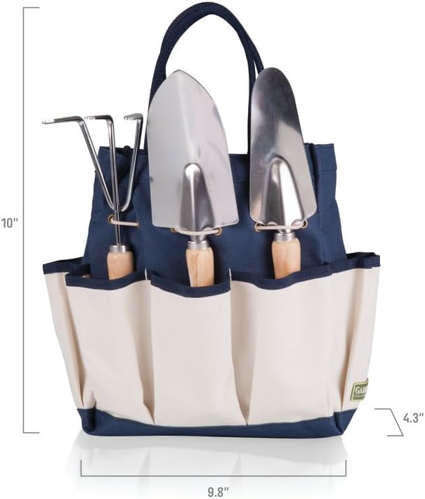 Miniatura 6 de PICNIC TIME Disney Mickey Mouse y Minnie Mouse - Bolsa de jardín con juego de herramientas, bolsa organizadora de herramientas de jardín, regalos de