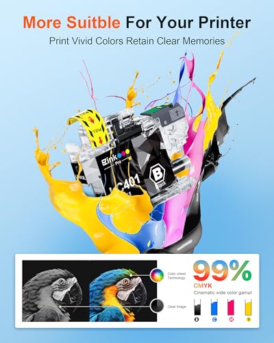 Image of E-Z Ink Pro LC401XL Ink Cartridges Compatible for Brother LC401 XL Black LC401XL BK LC401BK LC 401 Ink Cartridges for Brother MFC-J1010DW MFC-J1012DW MFC-J1170DW Printer (Black, 2 Pack)