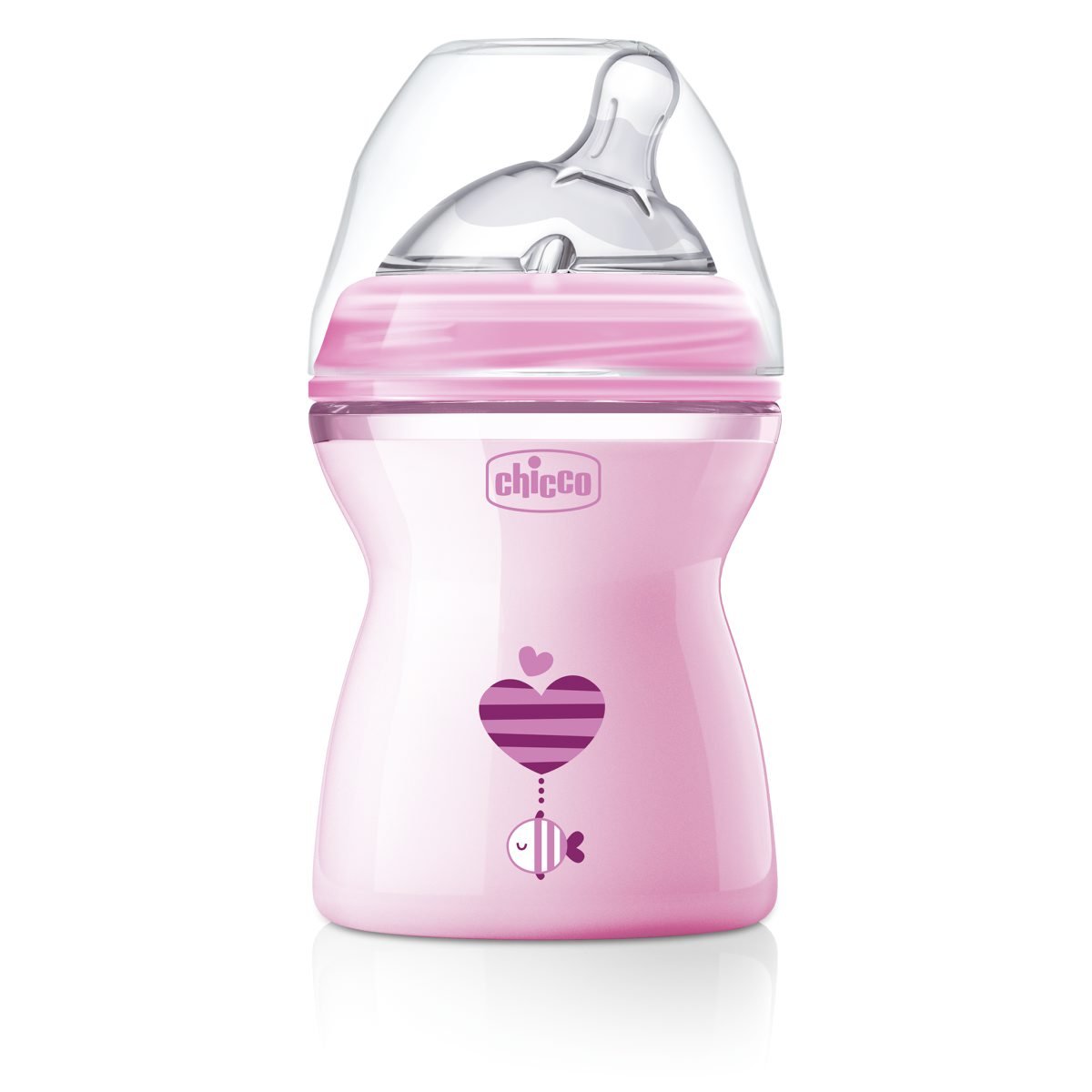 Chicco Naturalfeeling Feeding Bottle 2M+ 250ml - Pink