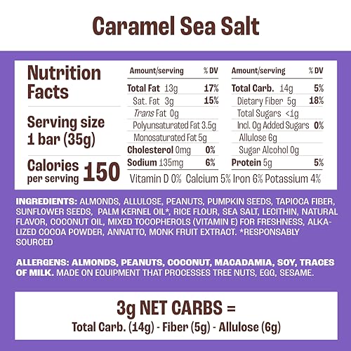 Munk Pack Keto Snack Bars, Caramel Sea Salt thumb #2