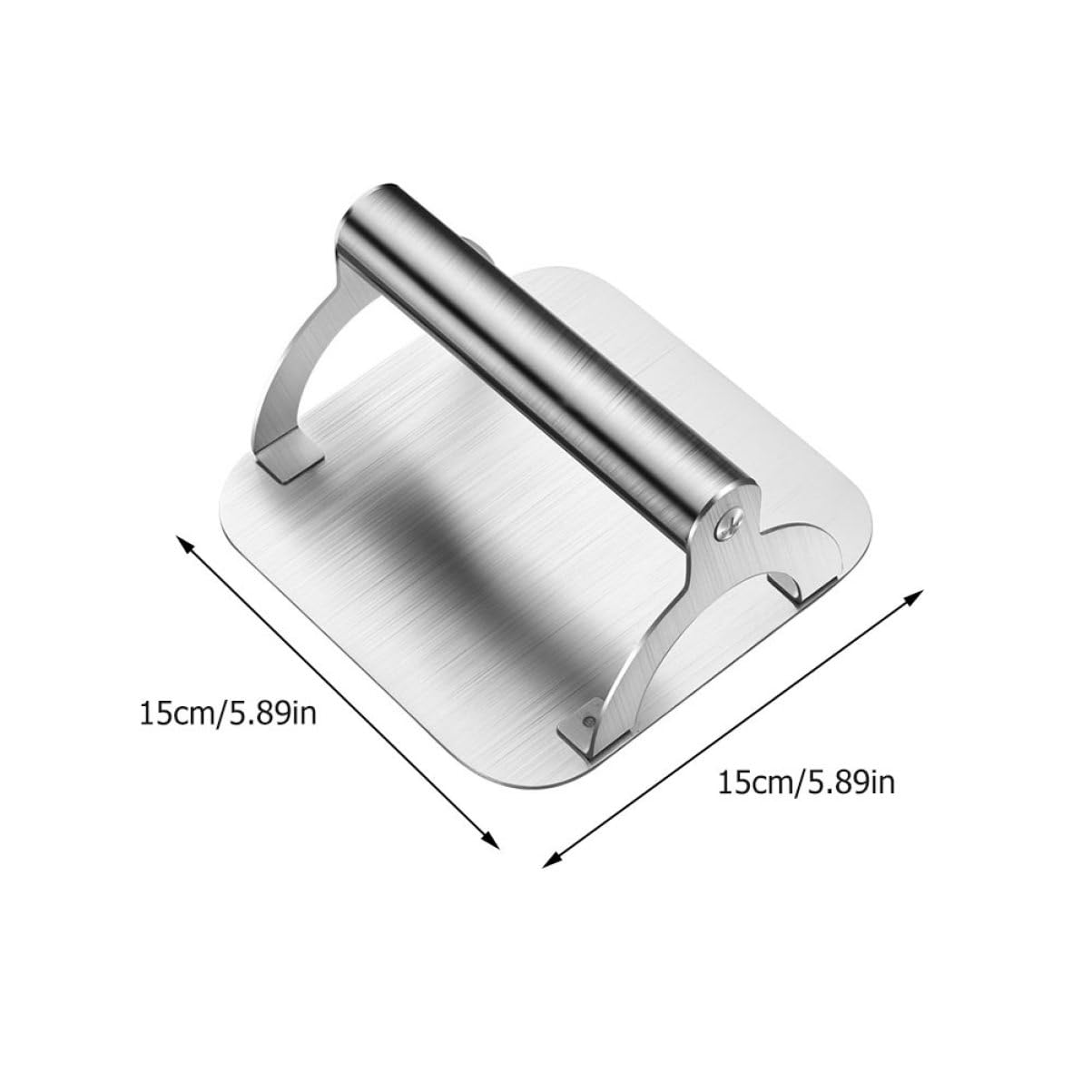Edelstahl Fleischpresse Robuste Grillpresse für Küche und BBQ