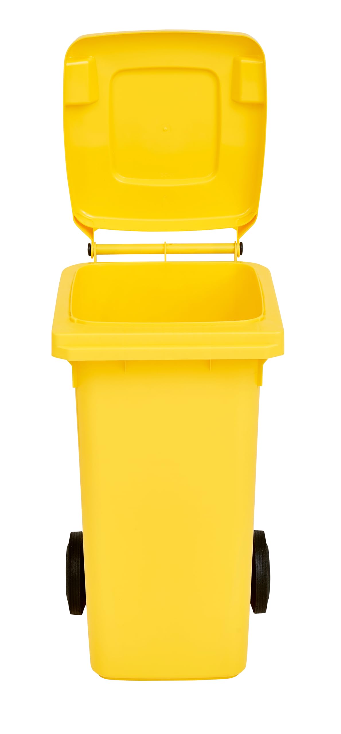 Mülltonne 120 L Gelb Pfand-Sammelbehälter mit Rädern für Plastikflaschen
