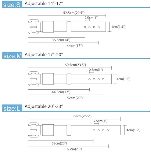 Tspro Tactical Dog Collar 1.5 Inch Wide Dog Collar Military Grade Strong Dog Collar Thick Dog Collar Heavy Duty Metal Buckle Dog Collar(Purple-L) #TOP1