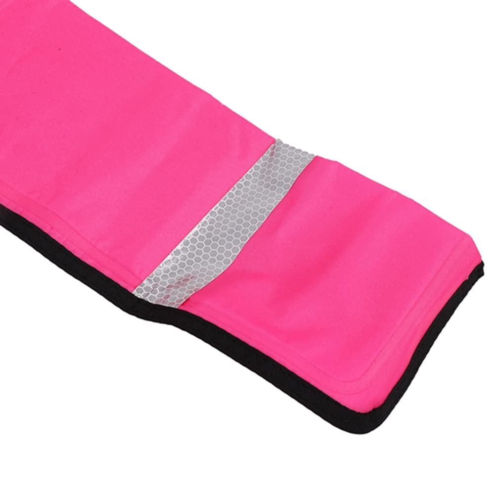 2 unidades 1M Buceo Buceo Inflable SMB Señal Marcador Visibilidad Float Señal Tubo Salchicha, Rosa Rojo