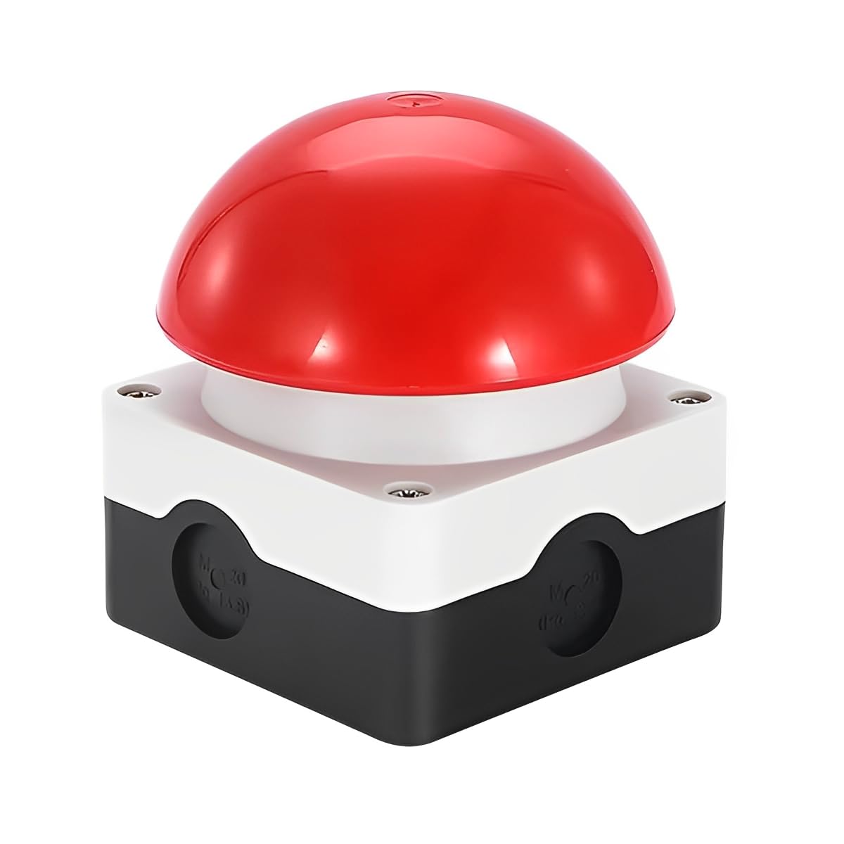 MiJunHD Emergency Stop Push Button Switch,Push Self Reset,IP65 Waterproof Switch Hand Clap Racket Foot Switch NO/NC Start Contactor (1Piece Red Mushroom Head Type) â image 1