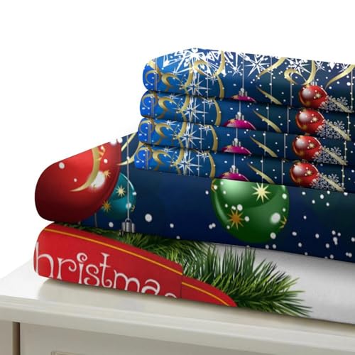 Parure de lit de Noël 3D pour chambre de couple et amoureux
