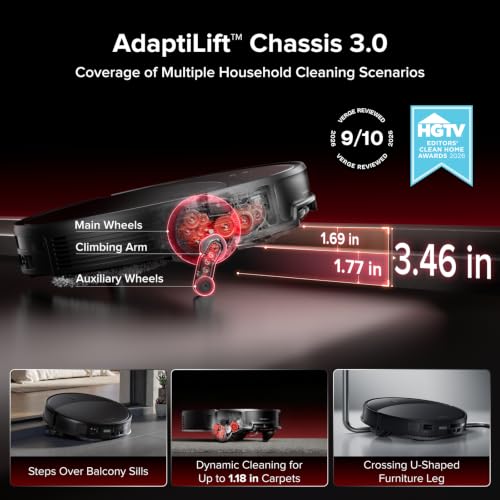 Image of roborock Saros 20 Robot Vacuum and Mop, 36000 Pa, 300+ Obstacle Avoidance