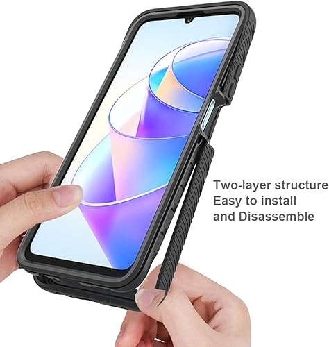 Miniatura 3 de Funda para Honor X7a 4G, anticaídas y absorbe los golpes para Honor X7a 4G RKY-LX1 RKY-LX2  Play 7T 5G RKY-AN10, color azul